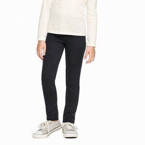 Cat & Jack Girls Pull Up Leggings Size 6 6-X Black Elastic Waist